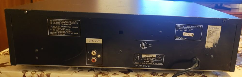 CD Player SONY CDP-C245
