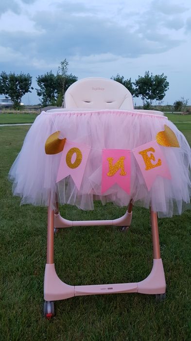 Tiull scaun & decor birthday