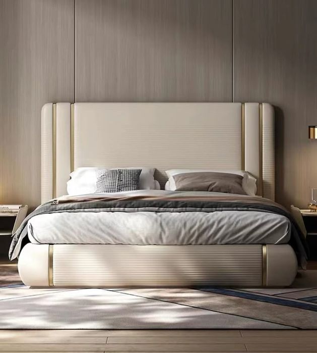 двуспальные кровать с тумбочками, Привозные из Китая. В наличии