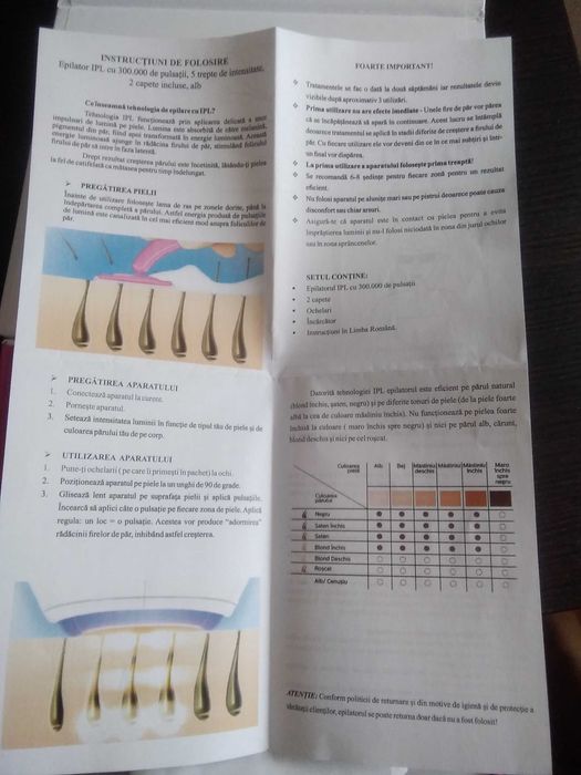 Epilator IPL(cu laser) NOU !
