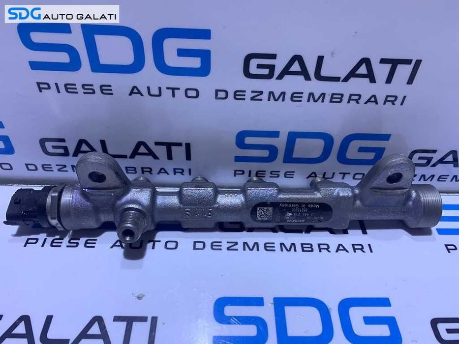 Rampa cu Senzor Presiune Injectoare Fiat Idea 1.6 JTD Multijet 2005 - 2012 Cod  55215208 0445214192[S0280]