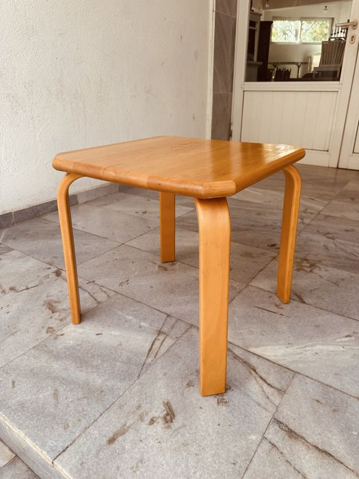 Холна масичка от 80-те,масив бук – скандинавски стил