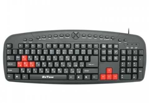 Мултимедийна клавиатура DeTech DE6087, USB, Кирилизирана, цвят черен