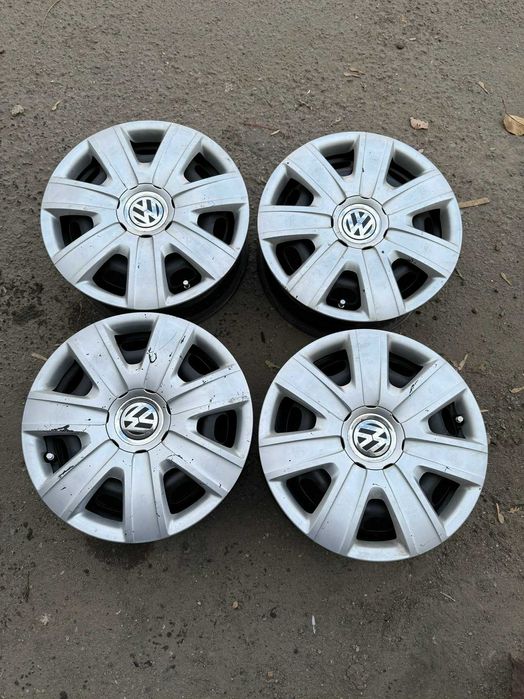Диски R14 (5*100) Железные оригинал ( 4 диска + колпаки)