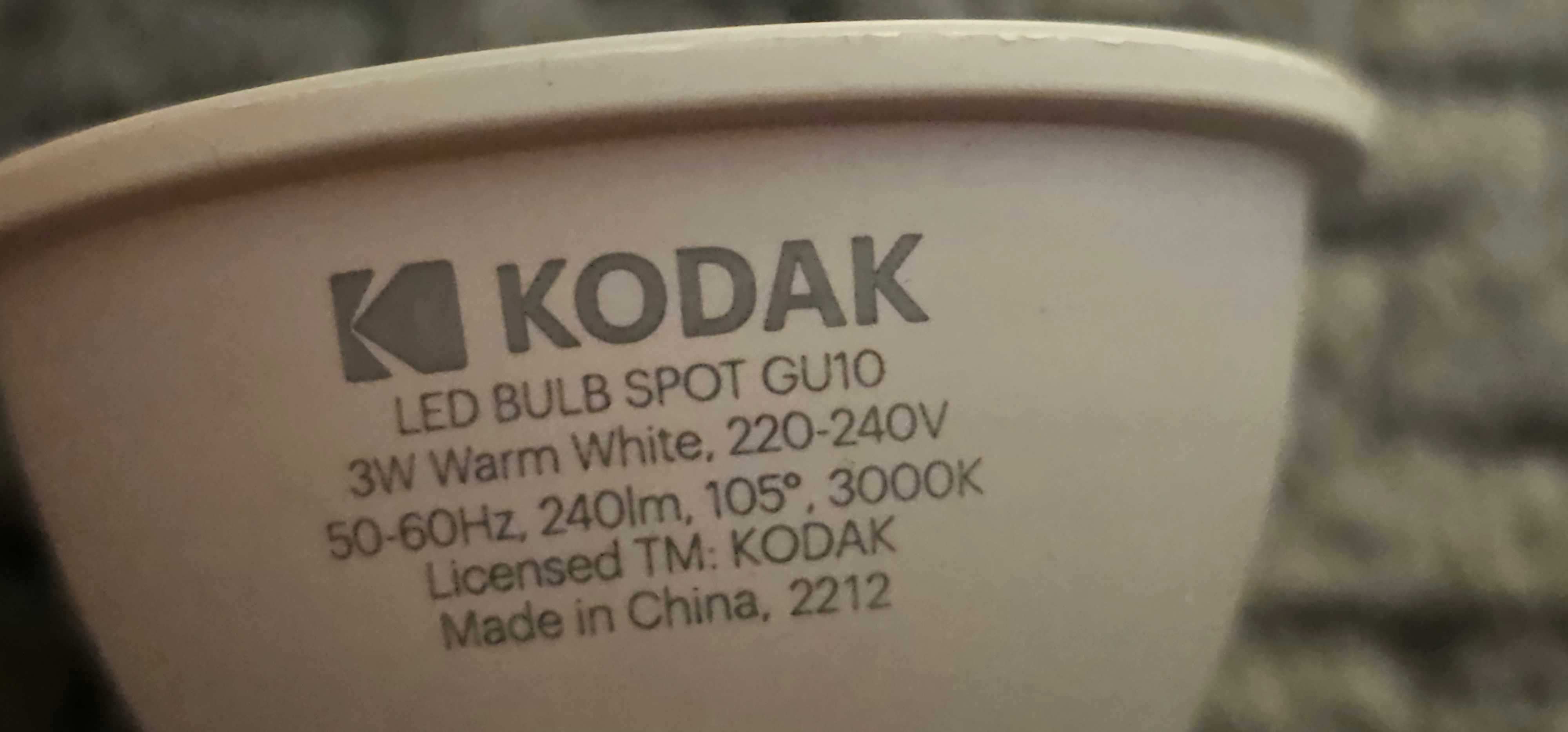 kodak led bulb spot gu10 3w lumina alb calda