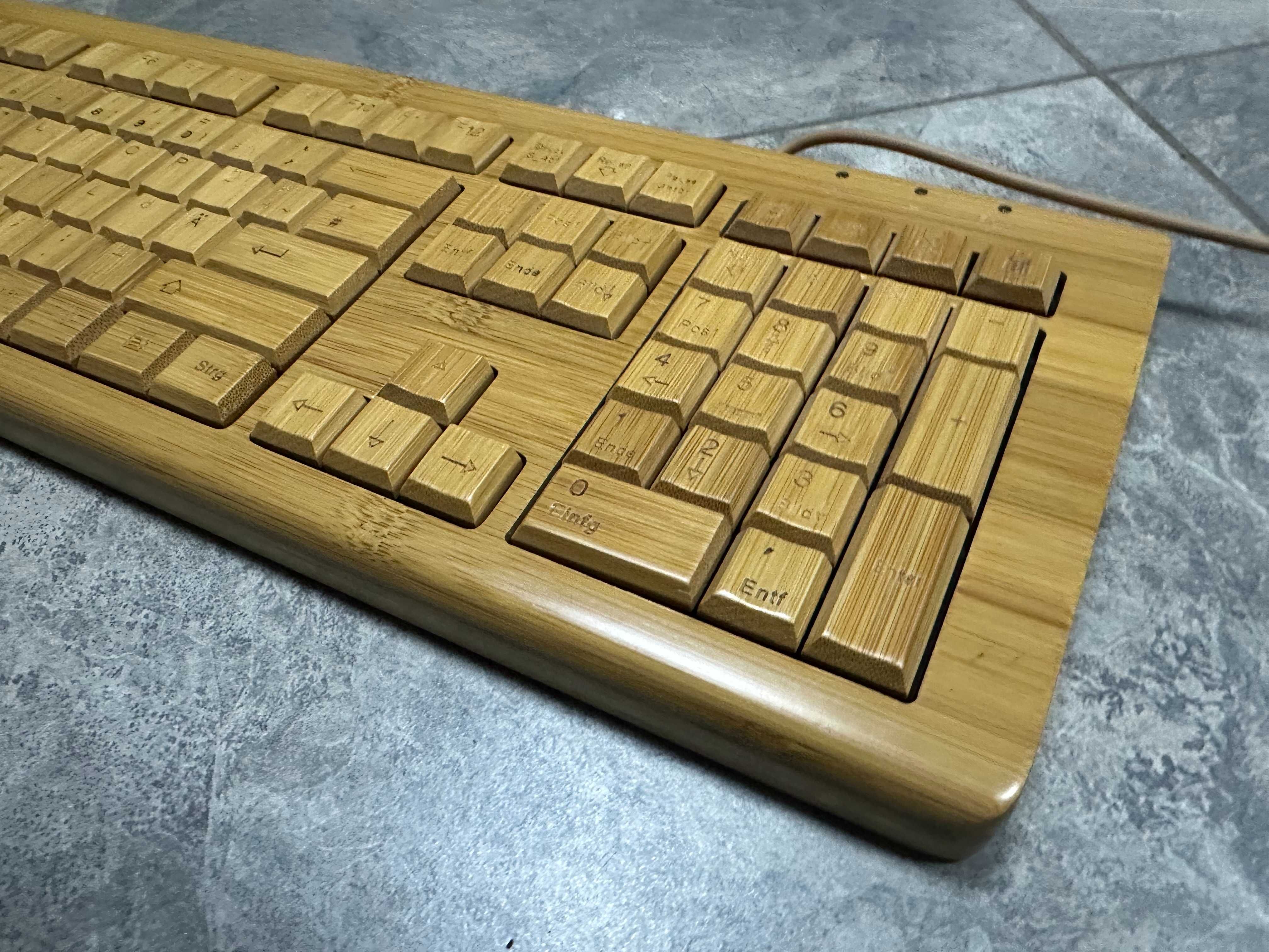 Клавиатура Бамбукова немска подредба , USB