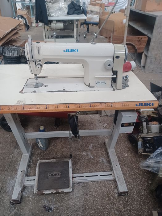 6 mașini de cusut industriale, liniare, cu 1 ac