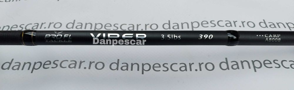 SET 4 Lansete PROFL VIPER Carp 3,9metri 3,5Lbs din 2 Bucati SLIM
