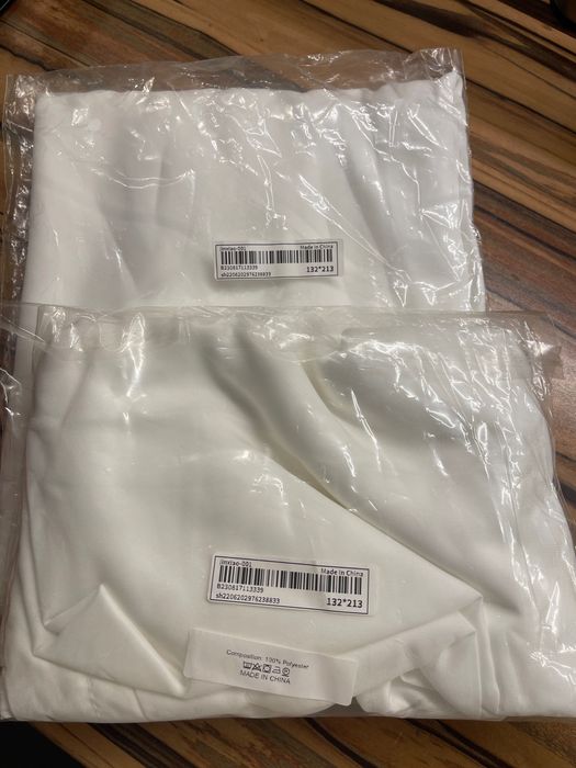 Прозрачно перде от тюл 2 броя / размер 132*213