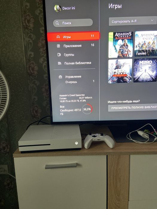 Продам xbox one s 1tb монитор