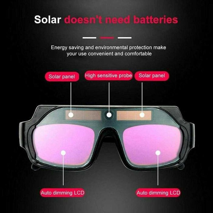 Фотосоларни очила за заваряване с автоматично затъмняване