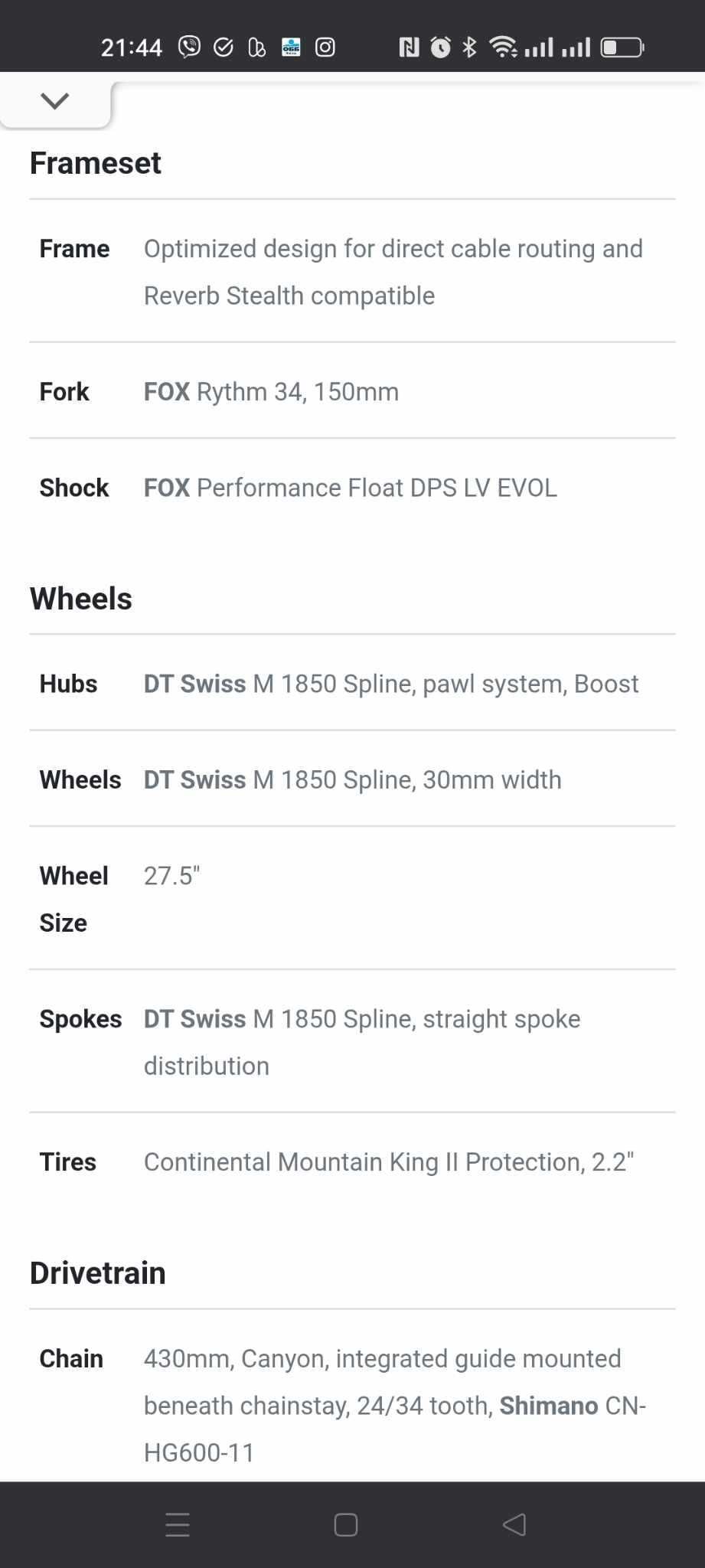 Canyon Spectral AL 6.0