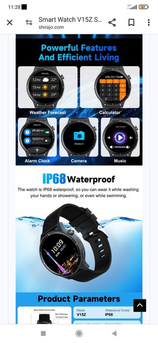 Smart watch v15z