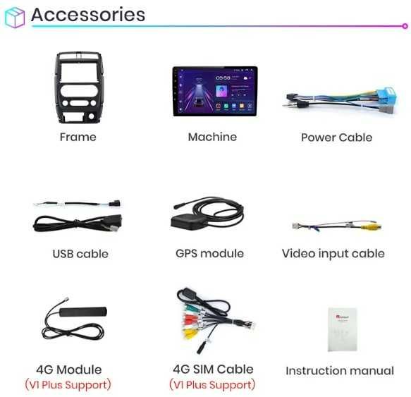 Navigatie Android Suzuki Jimny 3  , Carplay Android Auto  + Camera