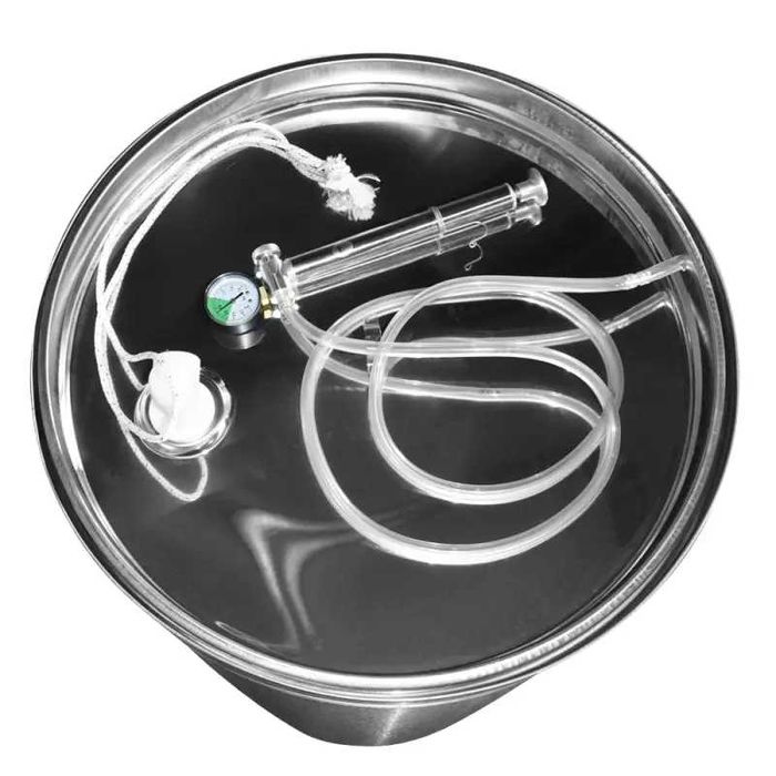 Butoi inox cu capac flotant si canea 550 litri Satinat