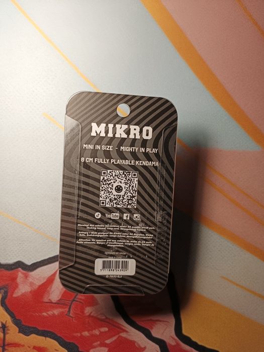 Kendama krom mikro negru