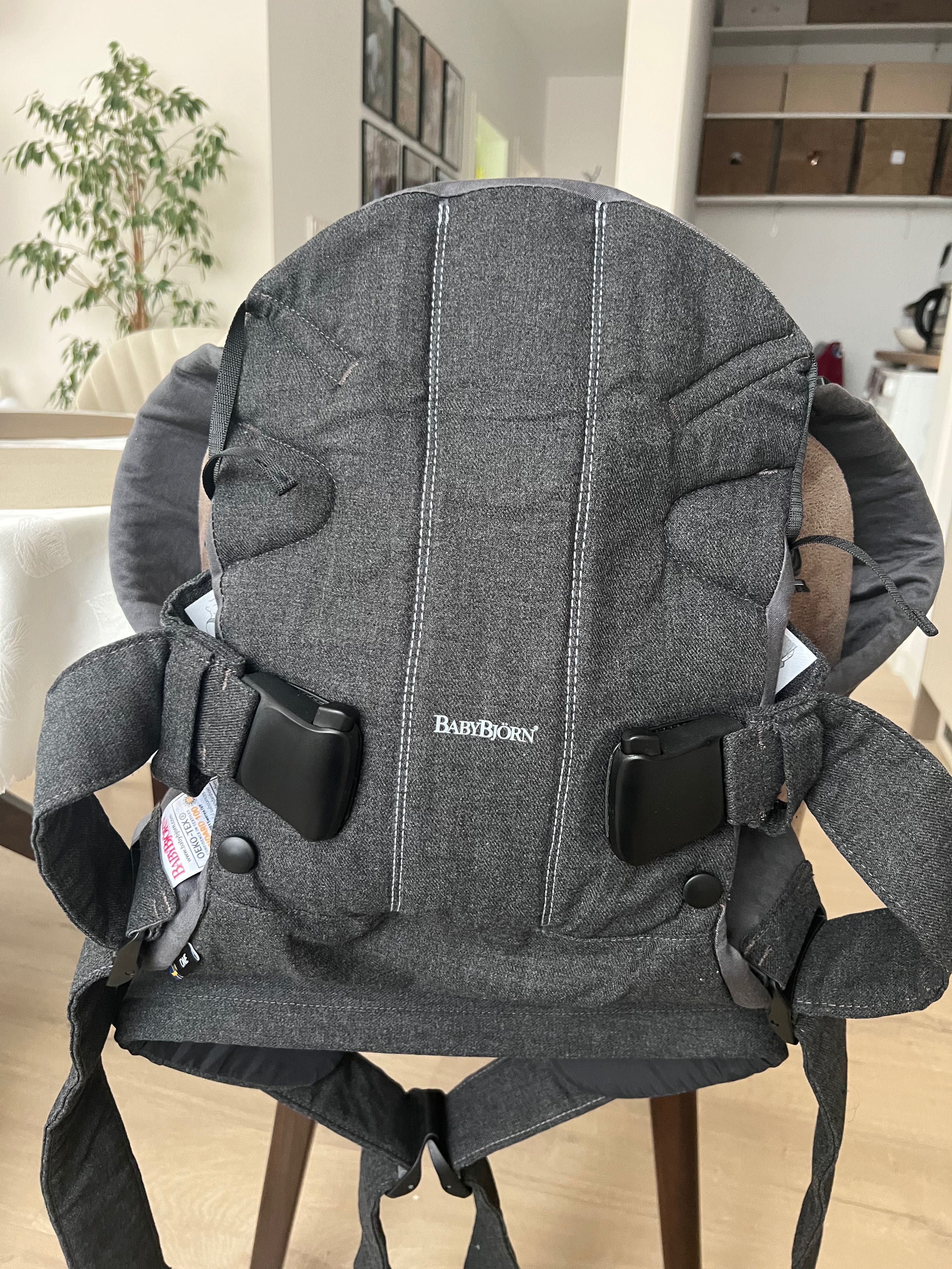 Бебешко кенгуру BabyBjörn  One, Cotton Mix, Denim Grey