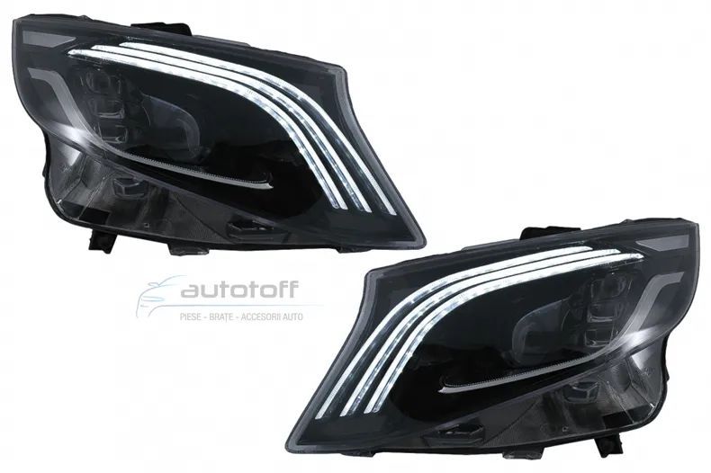 Faruri Full LED compatibil cu Mercedes Vito / V-Class W447 (2016-2020) Negru