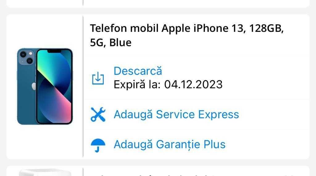 Iphone 13, Blue, in cutia originala