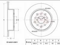 Диск тормозной зад  Toyota Altezza