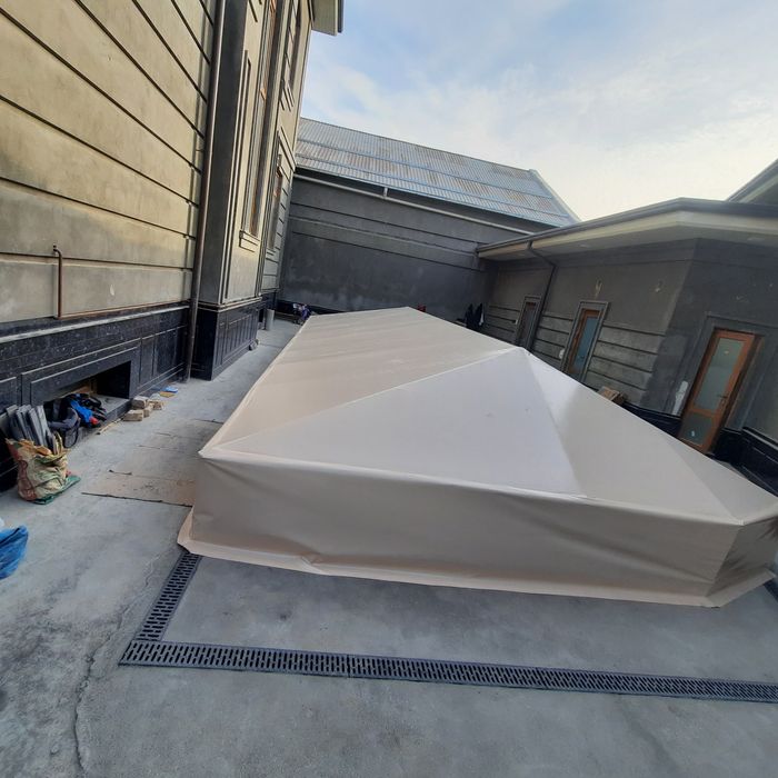 Бассен банер и баннер тент bassen baner banner tent установка киламиз