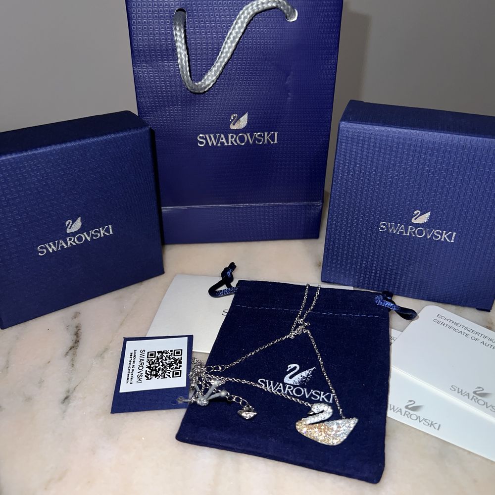 Lantisor/Colier Swarovski Champagne