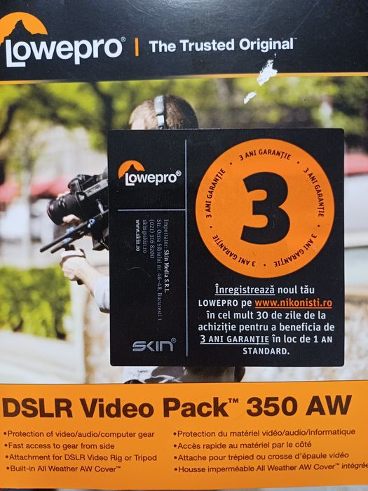 Rucsac foto video Lowepro DSLR Video Pack 350 AW
