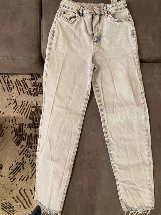 Дамски дънки/черен кожен панталон