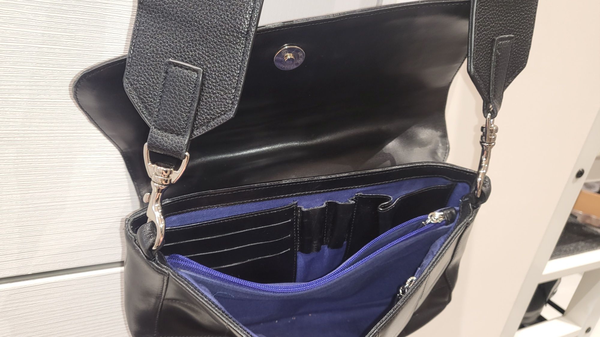 Елегантен сет чанта + боти, висок клас, естествена кожа