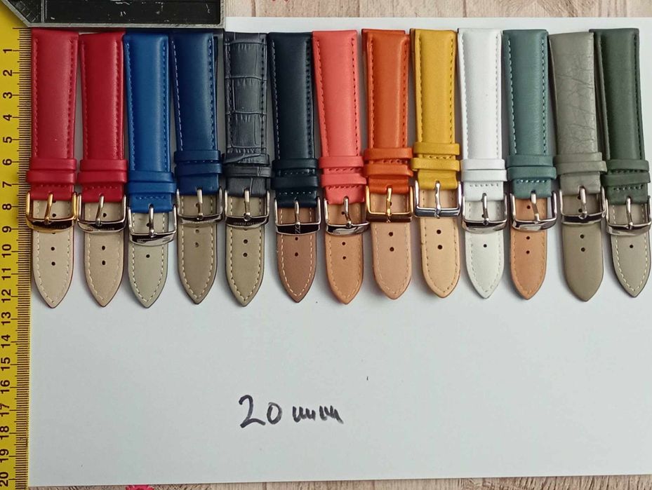 Curele piele pentru ceasuri,mărimi de 18,20 și 22mm