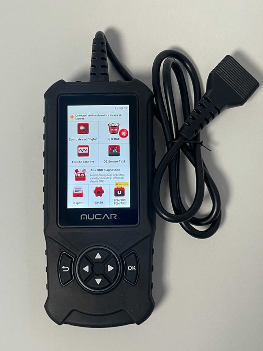 Tester diagnoză auto MUCAR CDE900 – ecran color, actualizări Wi-Fi,
