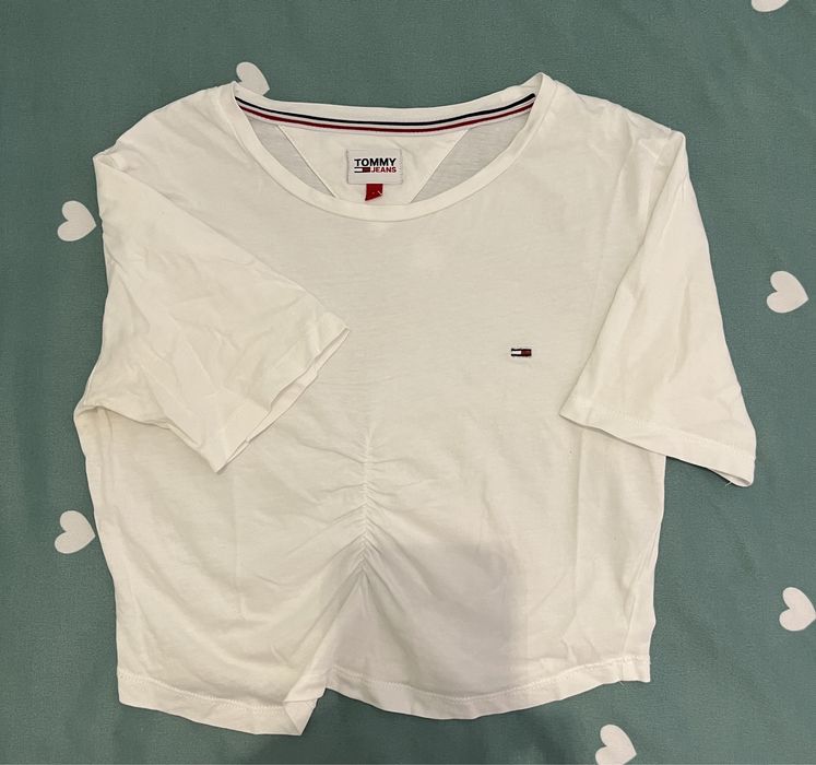 Tricou cropped Tommy Jeans