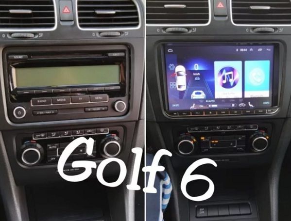 Navigatie Android 1/2GB Passat Golf Skoda Octavia Seat Waze WiFi GPS