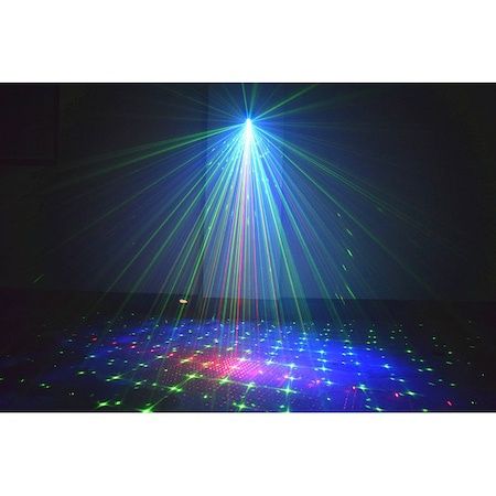 Proiector de lumini disco,RGB, 8W, LÁSER+LED, telecomanda,nou