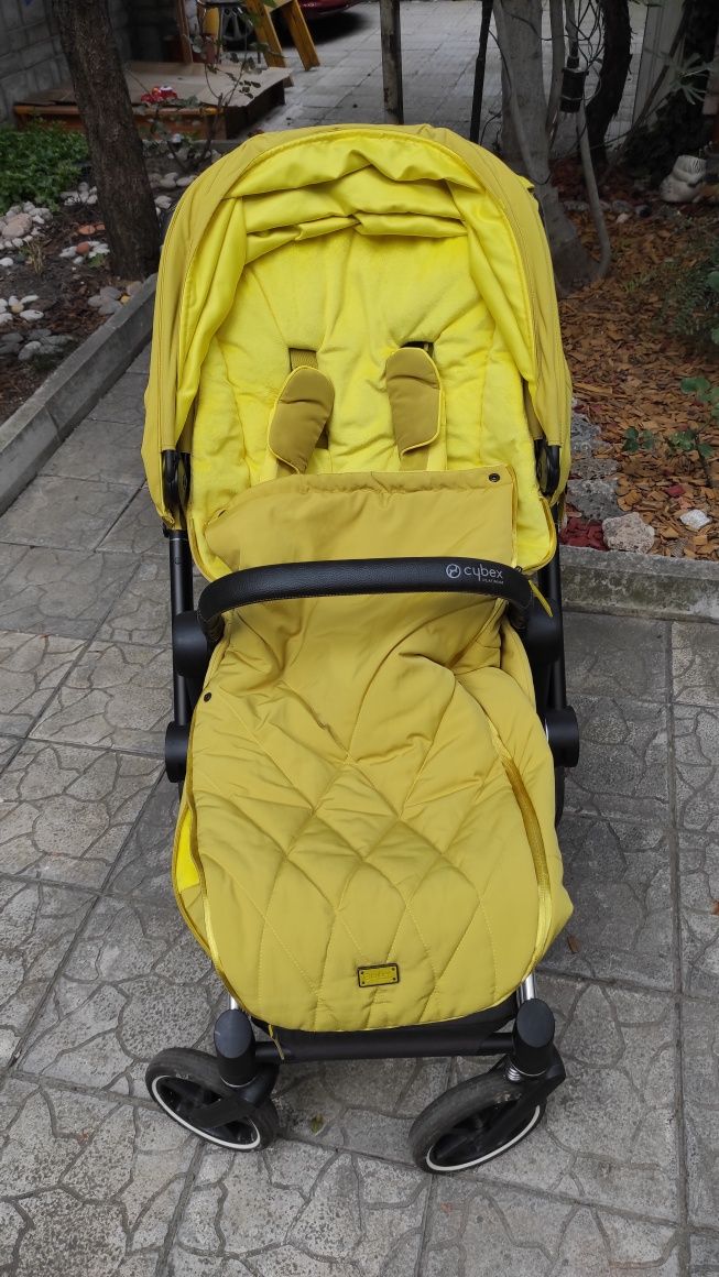 Cybex e priam комплект с два коша цвят mustard yellow