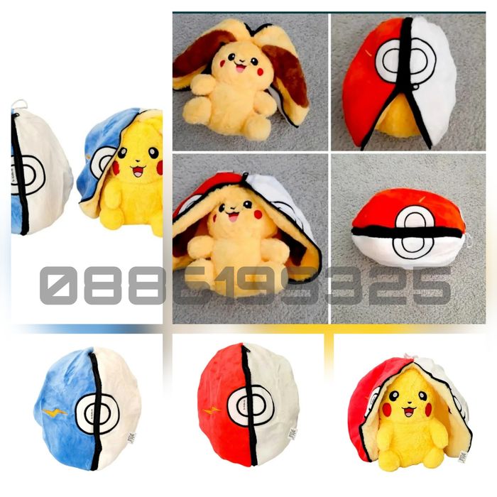 Трансформираща се Плюшена играчка Пикачу Pokémon Pikachu играчка