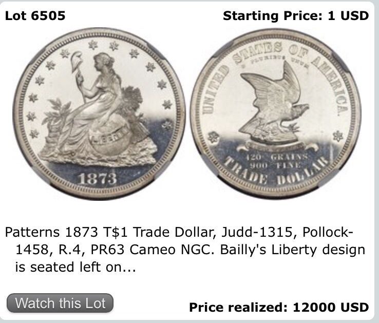 Moneda veche Trade Dolar 1873