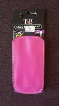 Husa T'nB roz piele tip saculet pentru iPhone 3 si 4 sau alte modele