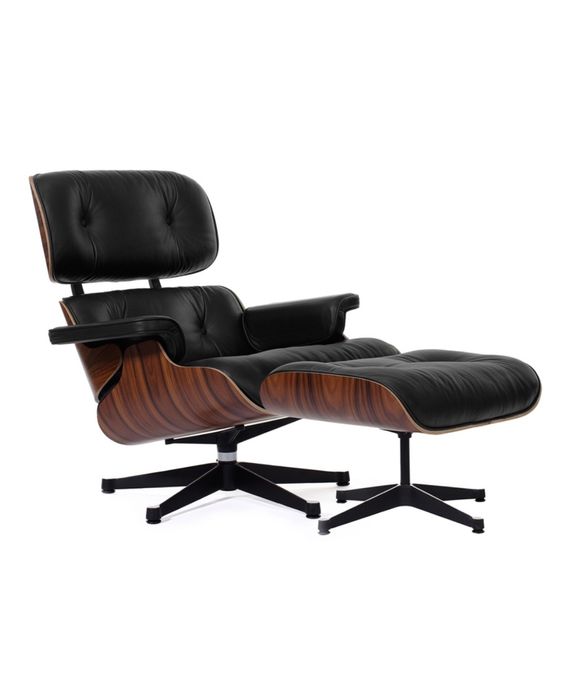 Кресло eames lounge chair с отоманкой