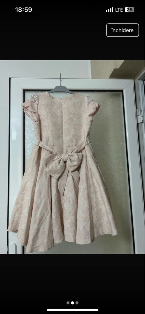 Rochie fete roz deschis