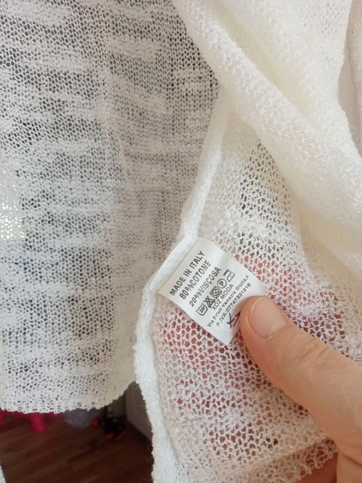 Cardigan alb-crem mărimea M