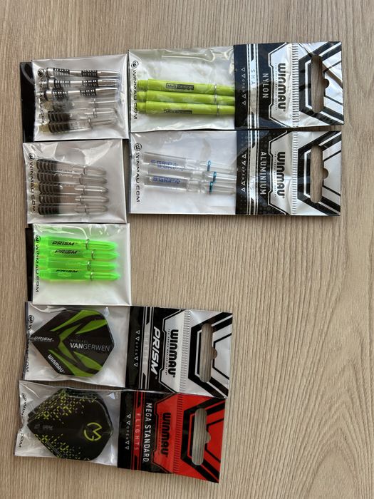 Set sageti Winmau steel MVG aspire 22G 80% Wolfram + accesorii