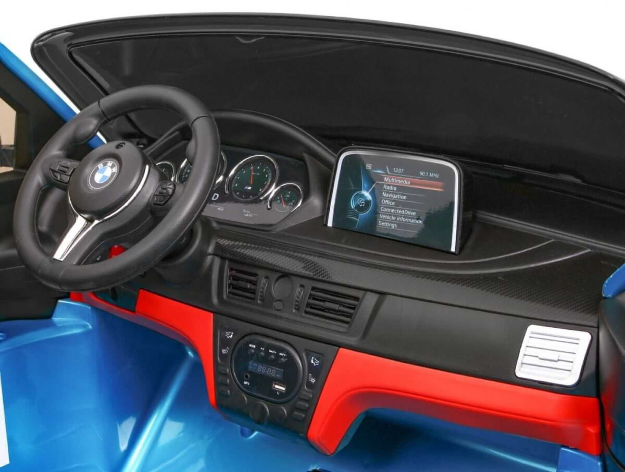 Masinuta electrica copii 2-8 Ani BMW X6M Big 2 loc R.Moi Blu Metalizat