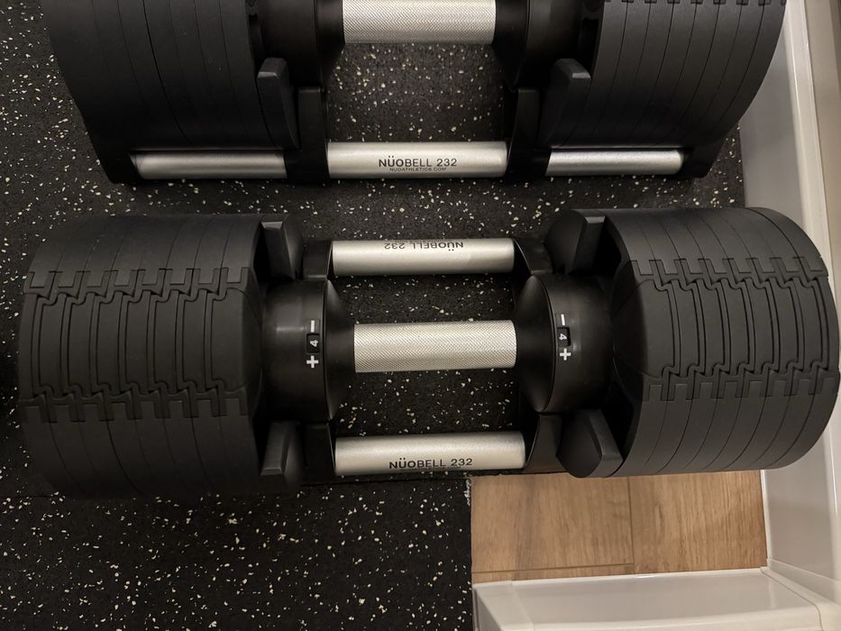 Оригинални дъмбели Nuobell 36kg Silver