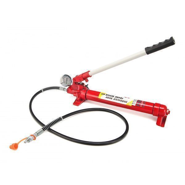 Ръчна хидравлична помпа 10 тона с манометър нвм