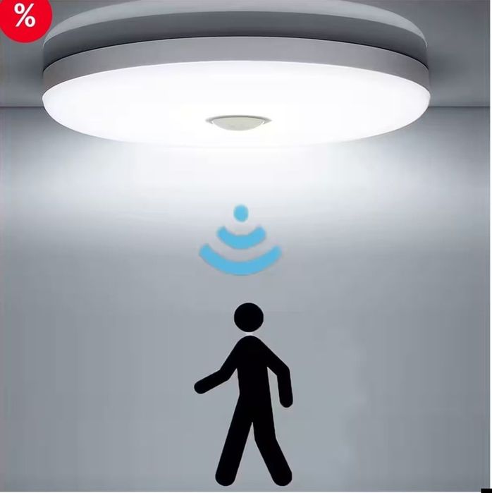 Plafoniera LED cu detector de miscare diametru de 17 cm