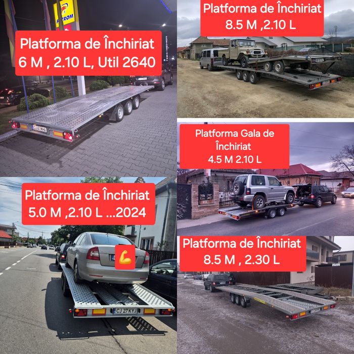 închiriere platforme trailare cluj, închiriez platforma