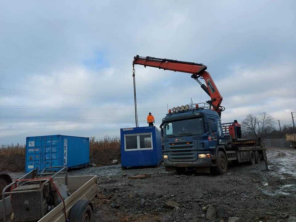 Inchiriere Camion cu Macara - Automacara - Transport Container Utilaje