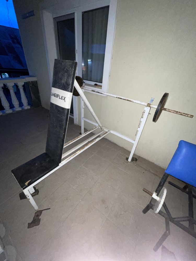 Aparate fitness bench press gantere