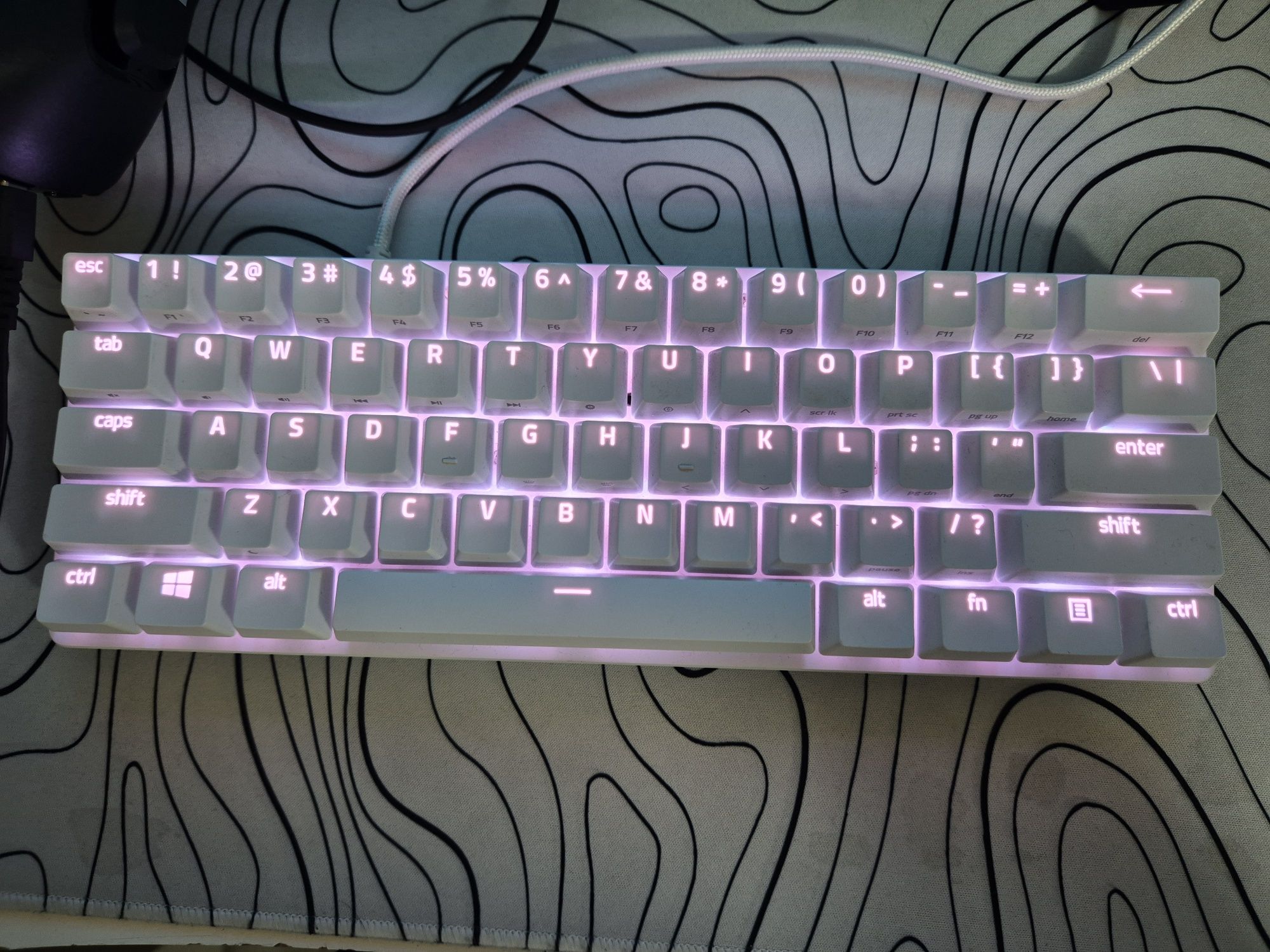 Механична клавиатура Razer-Huntsman Mini,Optical red,Mercury